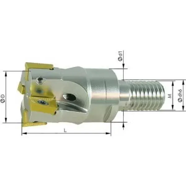 Autentický Fréza se závitem 90° Z2 vnitřní chlazení 16mm pro APKT10