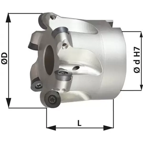 Přímo Od Výrobce Nástrčná fréza Z6 vnitřní chlazení D66x27mm pro typ RD