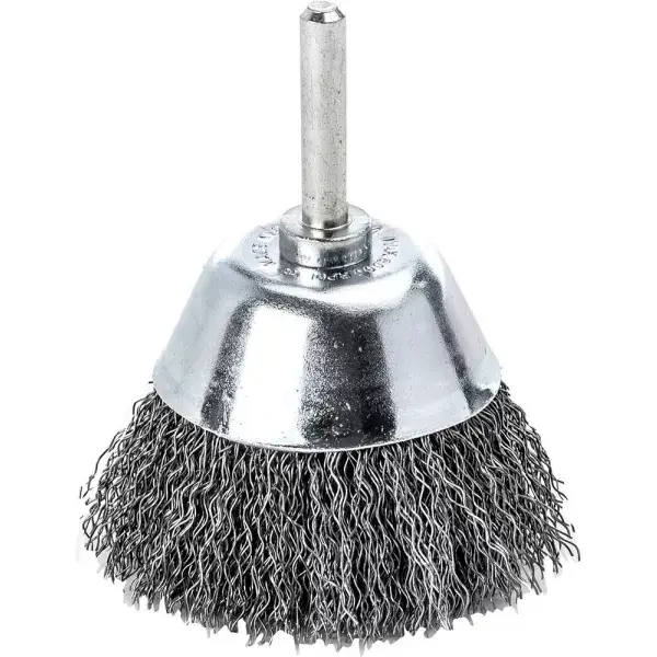 Plošný kartáč se stopkou ocel.drát vlnitý 50x0,3mm Lessmann Super Cena