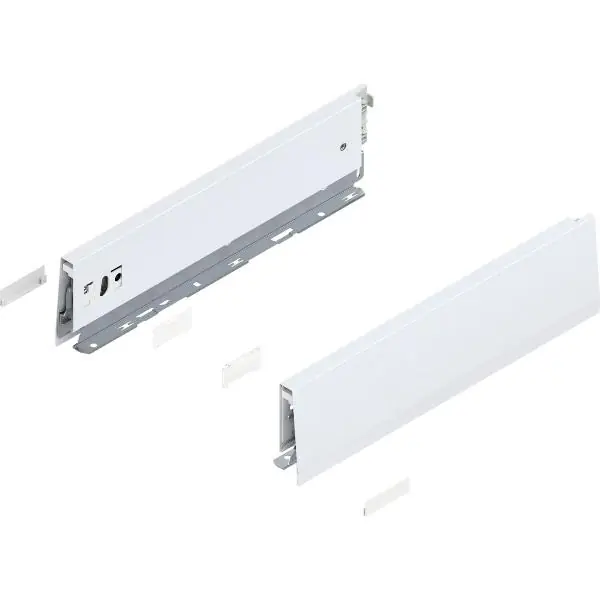 BLUM MERIVOBOX bočnice výška M, jm. délka 350 mm, hedvábně bílá mat Originální