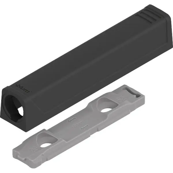 Rychlé Dodání Blum TIP-ON přímý adaptér 956A1201,dlouhá verze, karbon černá