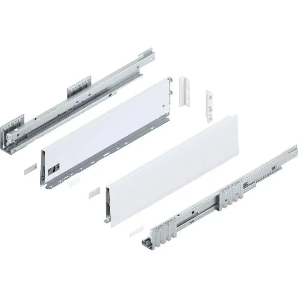 BLUM MERIVOBOX sada výška K, BLUMOTION B, 40kg, d.500, hedvábně bílá Jen Po Omezenou Doba