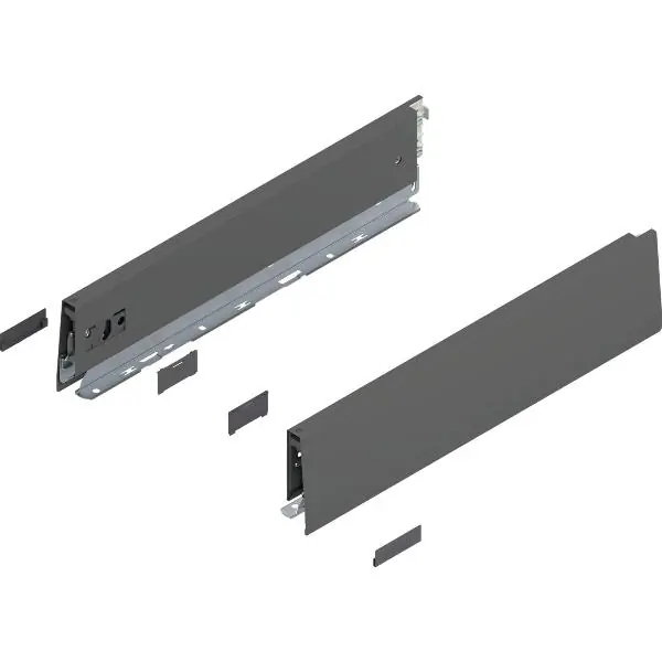 BLUM MERIVOBOX bočnice výška M, jm. délka 400 mm, orion šedá matná Jen Po Omezenou Doba