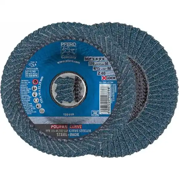 Lamelový kotouč brusný X-LOCK SGP-CURVE 125mm L K40 PFERD Top Prodej