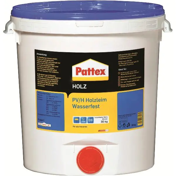 Levný PATTEX PV/H lepidlo na dřevo D3 30kg