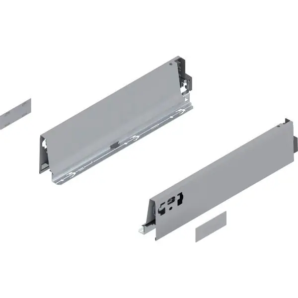 Bezpečná Platba BLUM TANDEMBOX antaro bočnice výška M, jm. délka 350 mm, ocel šedá RAL 9006