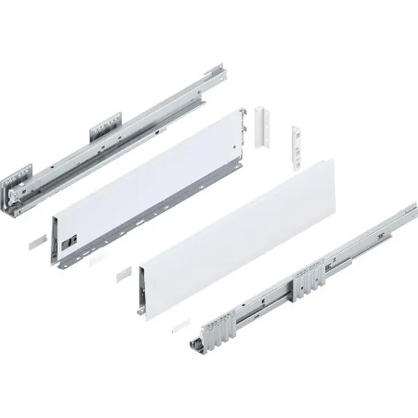 BLUM MERIVOBOX sada výška K, BLUMOTION B, 40kg, d.550, hedvábně bílá Koupit Online