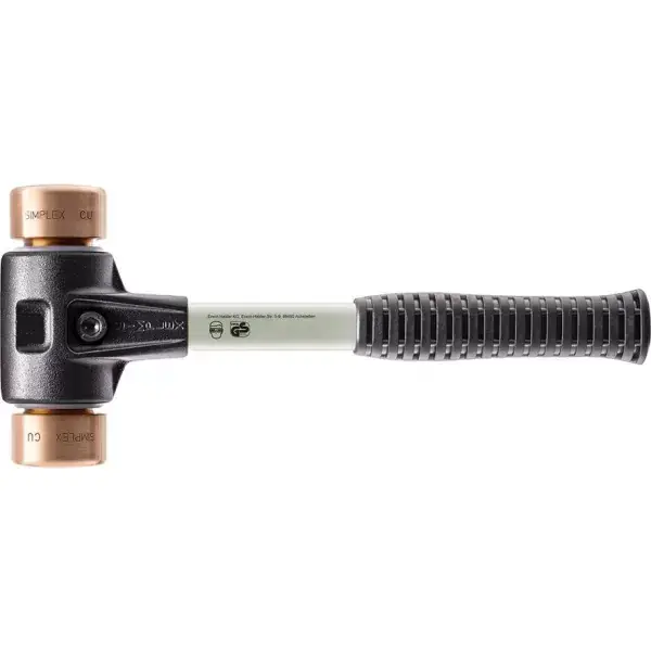 Originální Kladivo s měkkým čelem SIMPLEX Fiber 40mm měď Halder