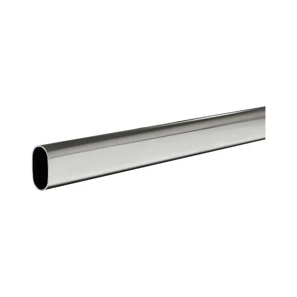 Šatní tyč oválná 3000 mm, na míru, tloušťka 1,2 mm, ocel pochromovavná Cenový Hit