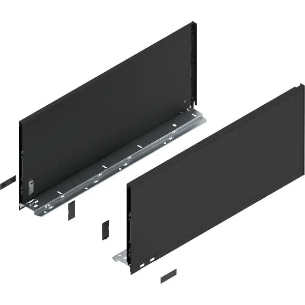 BLUM LEGRABOX pure sada bočnic výška F, délka 550, karbonově černá-matná Super Cena