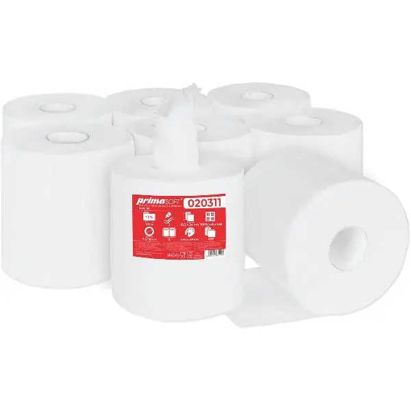 Speciální Cena Čistící papír v roli Maxi primaSOFT bílý 2vrstvý obsah balení 6 rolí