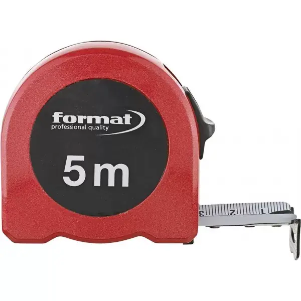 Metr svinovací,hlin. 5mx25mm bílý FORMAT Sleva