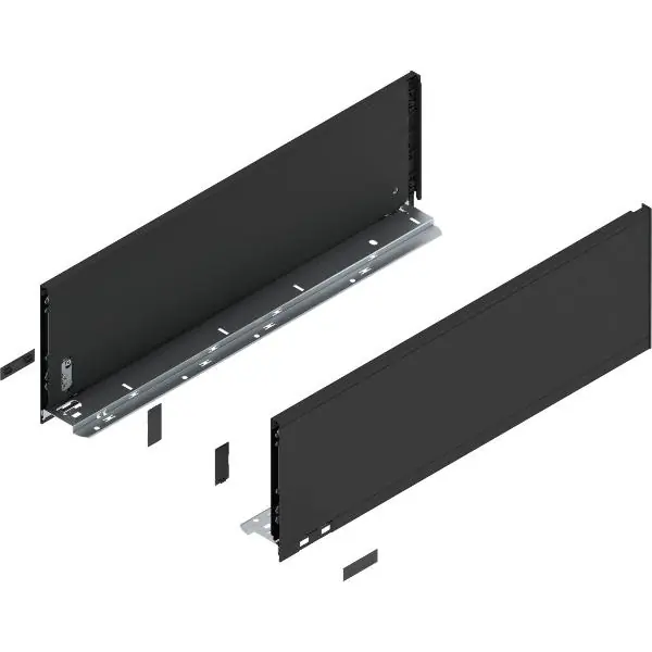 BLUM LEGRABOX pure sada bočnic výška C, délka 550, karbonově černá-matná Novinka
