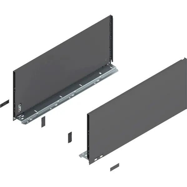 Cenový Hit BLUM LEGRABOX pure sada bočnic výška F, délka 550mm, orion šedá-matná