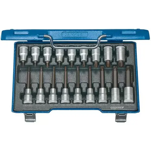 Časově Omezené Sada adaptér-bity 1/2" T20 do T60 18 ks. GEDORE