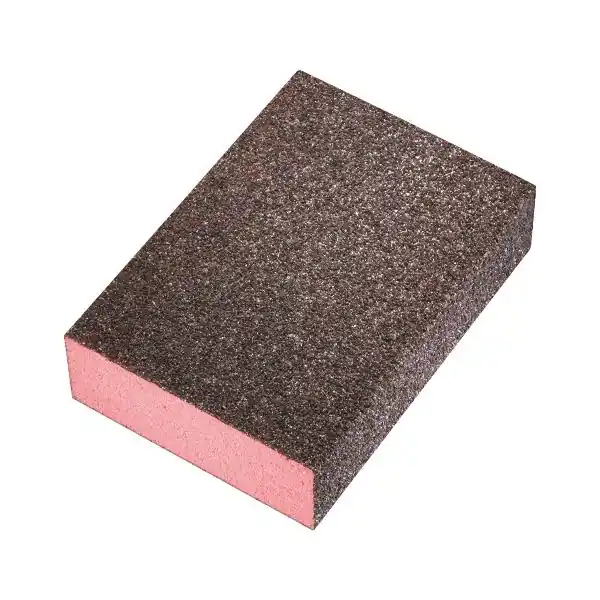 Brusná houbička tvrdá - coarse, 98 x 69 x 26 mm, červená Cenová Bomba