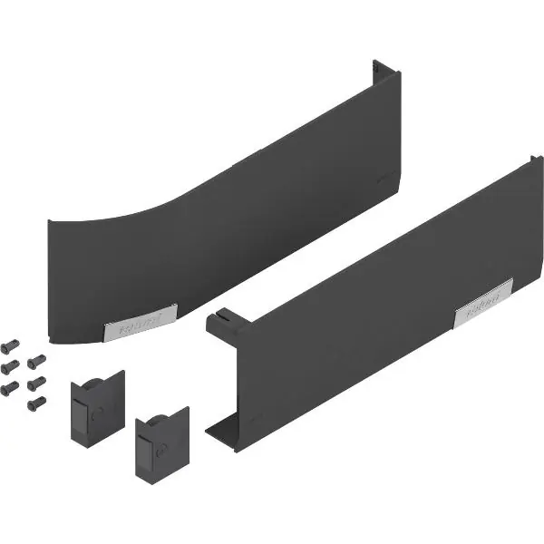 BLUM AVENTOS HF/HS/HL TOP sada krytek pro SERVO-DRIVE, plast tmavě šedý Akce