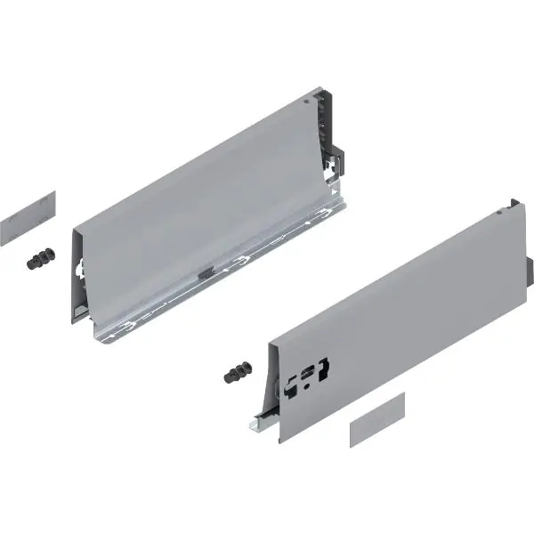 BLUM TANDEMBOX antaro bočnice výška K, jm. délka 350 mm, ocel šedá RAL 9006 Nejlepší Volba