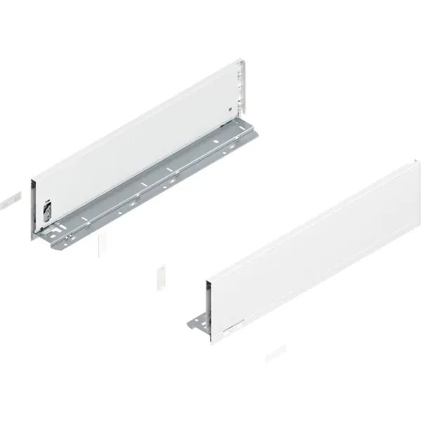 Tovární Cena BLUM LEGRABOX pure sada výška K, BLUMOTION S, 40kg, délka 450mm, hedvábně bílá