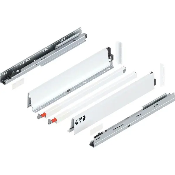BLUM TANDEMBOX antaro sada výška D-reling, BLUMOTION M, 65kg, d. 500, hedv. bílá Zlevněný