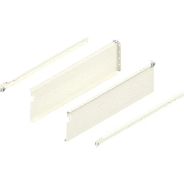 BLUM METABOX H, 320 částečný výsuv, délka 500 mm, s hroty, krémově bílá Sezónní Sleva