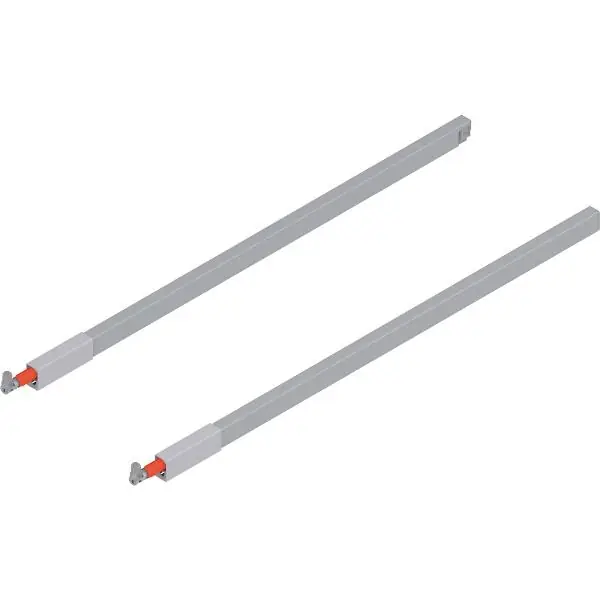 BLUM TANDEMBOX antaro podélný reling sada, délka 650, šedý RAL 9006 Ověřený