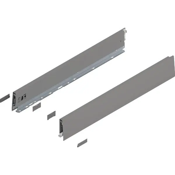 BLUM MERIVOBOX bočnice výška M, jm. délka 600 mm, indiová šedá mat Bezpečná Platba