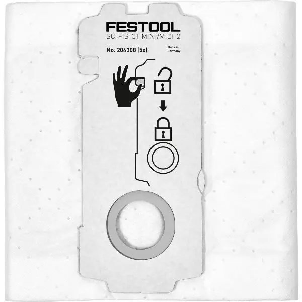 Rychlé Dodání FESTOOL samočisticí filtrační sáček SC-FIS-CT MINI/MIDI-2 (5 Stück)