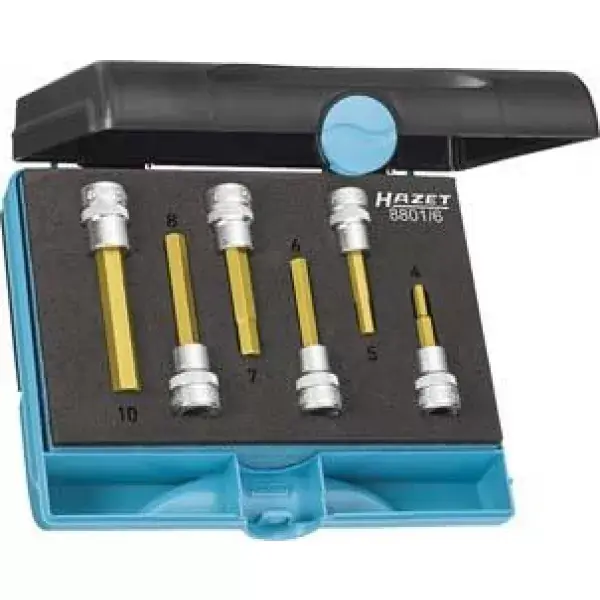 Sada adaptér-bity 3/8" vnitřní 6-hran 4-10mm 6 ks. HAZET Levný