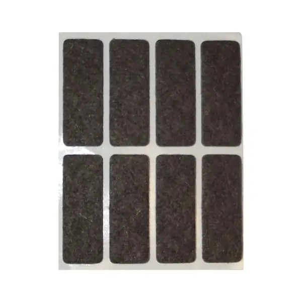 Filcový kluzák 44 x 16 x 3 mm samolepicí hnědý Nejprodávanější