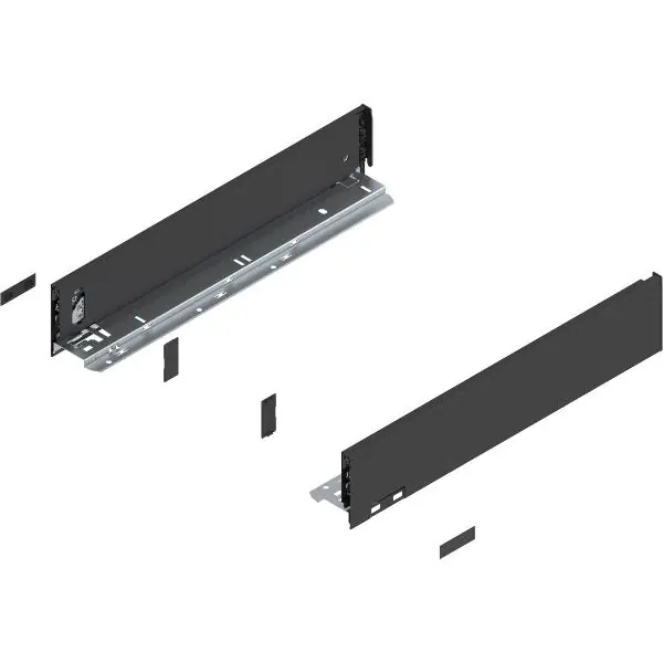Tovární Cena BLUM LEGRABOX pure sada výška M, BLUMOTION S, 40kg, délka 350, karbonově černá