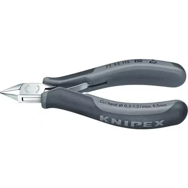 Kleště štípací boční pro elektroniku 77 52 115 ESD Knipex Výhodná Nabídka