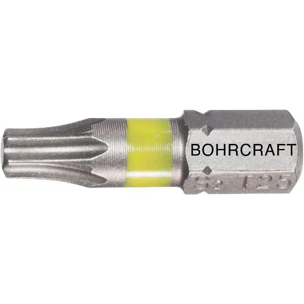 Odeslání Ihned BOHRCRAFT bit s barevným označením 1/4" šestihran TX 20/25 mm Torx®