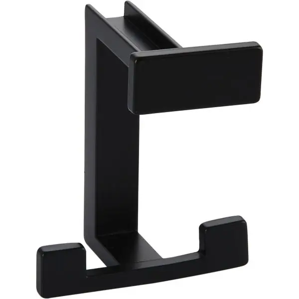 Sleva Věšák na klobouk Doradus , Š 70 mm, V 92 mm, ZN černý matný