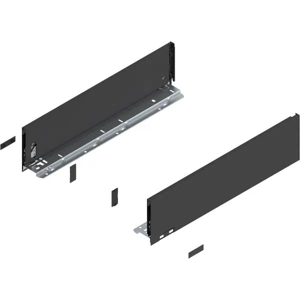 BLUM LEGRABOX pure sada výška K, BLUMOTION S, 40kg, délka 400, karbonově černá Super Cena