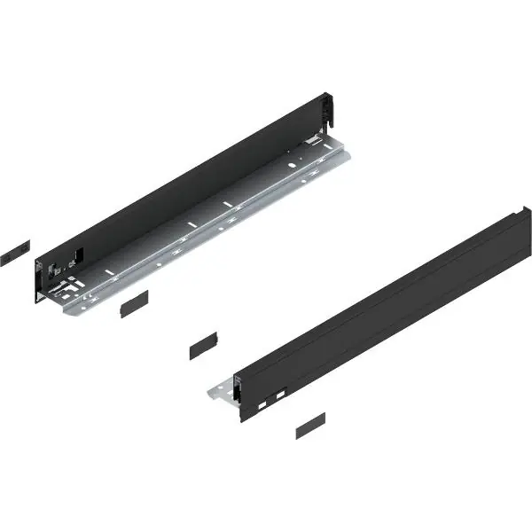 BLUM LEGRABOX pure sada bočnic výška N, délka 500, karbonově černá Poslední Šance