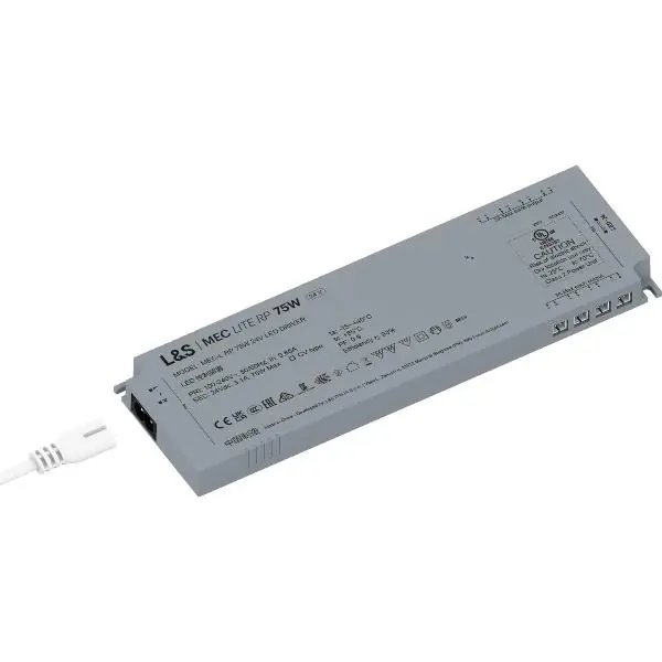 Akce L&S LED napájecí zdroj MEC Lite RP, 24 V/DC, 8 LED připojovací zásuvky, 75 W