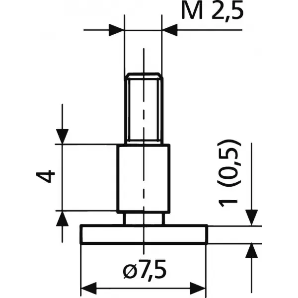 Objednat Nyní Talířový měřicí nástavec 7,5x1,0mm MAHR