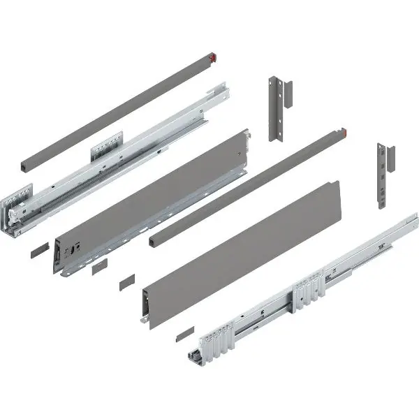 BLUM MERIVOBOX sada výška E-reling, BLUMOTION B, 40kg, délka 550mm,ind.šedá Objednat Nyní