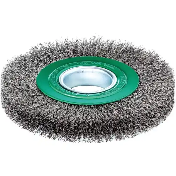 Speciální Cena Kulatý kartáč nerez 150x23/25mm,vlnitý0,3mm Lessmann