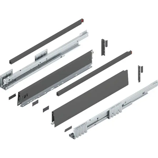 BLUM MERIVOBOX sada výška E-reling, BLUMOTION B,40kg, délka 550mm,orion šedá Originální