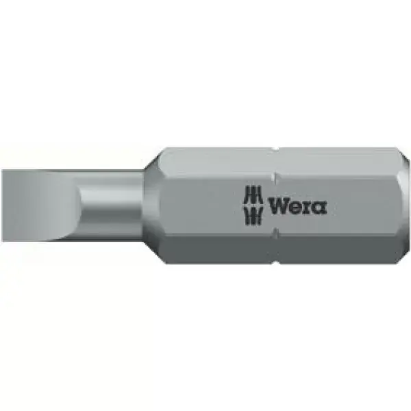 Bit šroubovací tvrdý 1/4" DIN3126C6,3 plochý 8x1,2x25mm Wera 05072063001 Novinka
