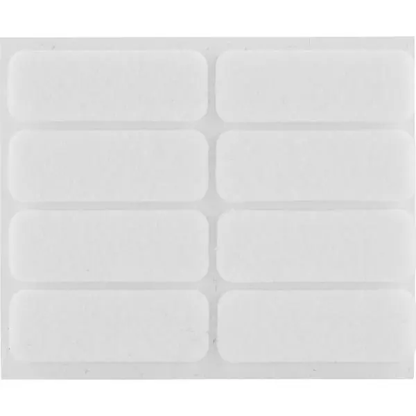 Oblíbený Filcový kluzák 44 x 16 x 3 mm samolepicí bílý