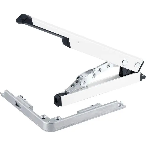 Super Cena GEZE OL90N/95 ruční ovládací páka s rohovým převodem, zdvih 54mm, bílá RAL 9016