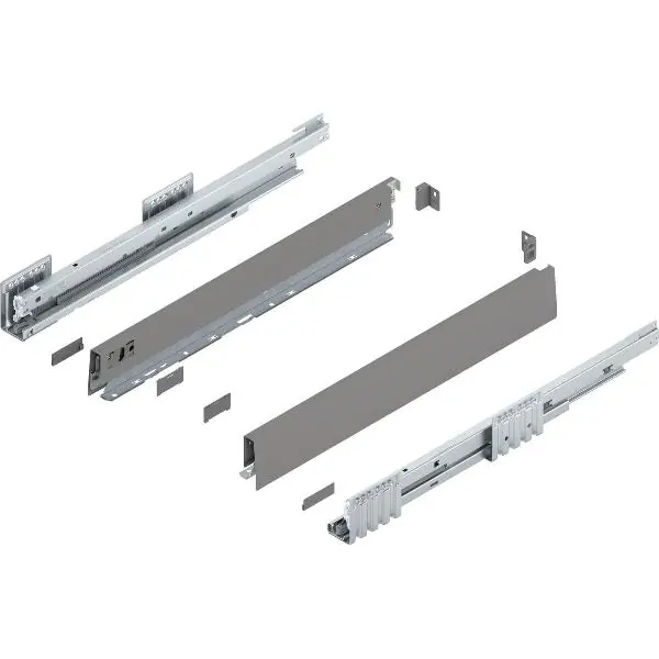 Zlevněný BLUM MERIVOBOX sada výška N, BLUMOTION B, 40kg, d. 500, indium šedá