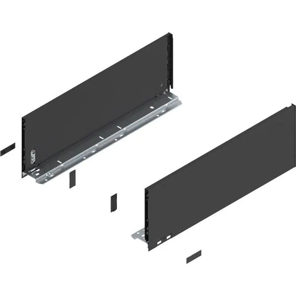 BLUM LEGRABOX pure sada výška C, BLUMOTION S, 40kg, délka 600, karbonově černá Nejlepší Cena