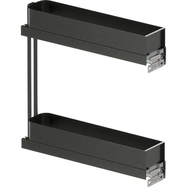 VS SUB Slim etážový výsuv/police, 83 x 80 x 470 mm, ocel lávově šedá Speciální Cena