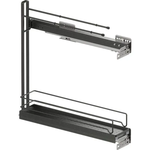 Vysoce Kvalitní VS SUB Slim spodní výsuv sada Classic šířka 150 mm lávově šedá