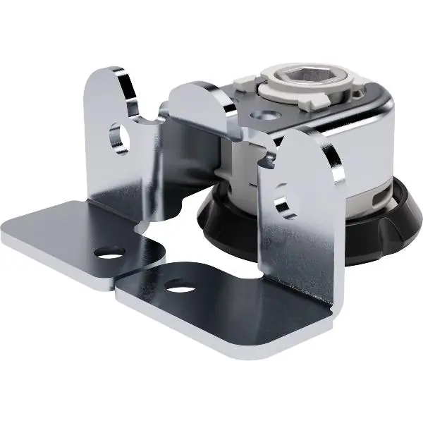 Finální Výprodej Nastavovač výšky Integrato Tech A, výška 23 mm, zinkový odlitek/plast, černá
