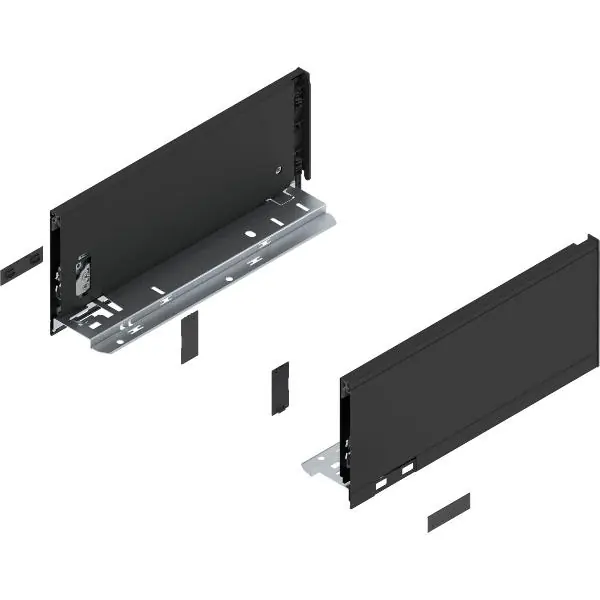 Omezená Nabídka BLUM LEGRABOX pure sada bočnic výška K, délka 300, karbonově černá-matná